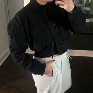 Zara Crop Bomber Jacket